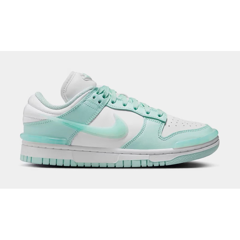 Dunk Low Twist Womens Lifestyle Shoes (Jade Ice/White)