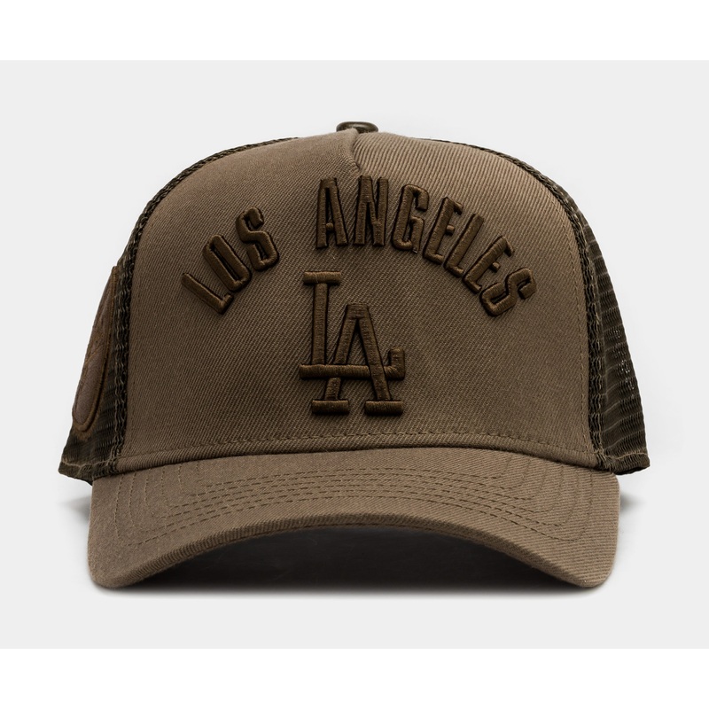 Los Angeles Dodgers Pinch Trucker Snapback Mens Hat (Brown)