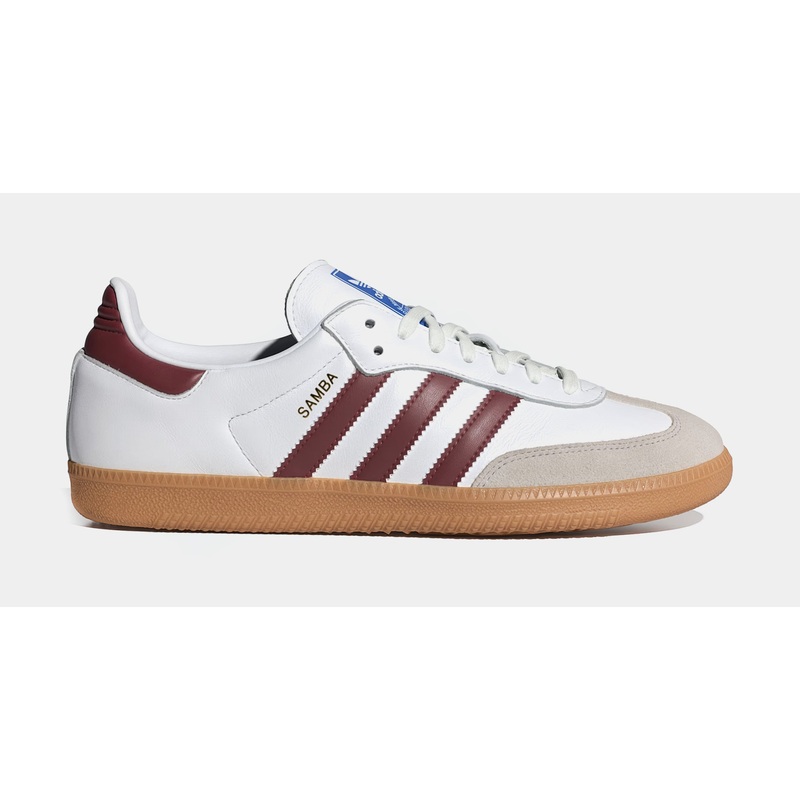 Samba OG Mens Lifestyle Shoes (White/Burgundy/Gum)