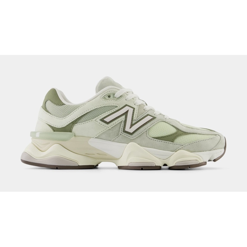 9060 Mens Running Shoes (Olivine/White)