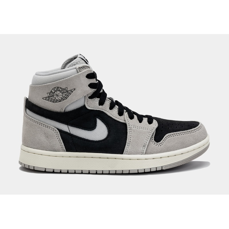 Air Jordan 1 High Zoom CMFT 2 Light Iron Ore Womens Lifestyle Shoes (Black/Grey)