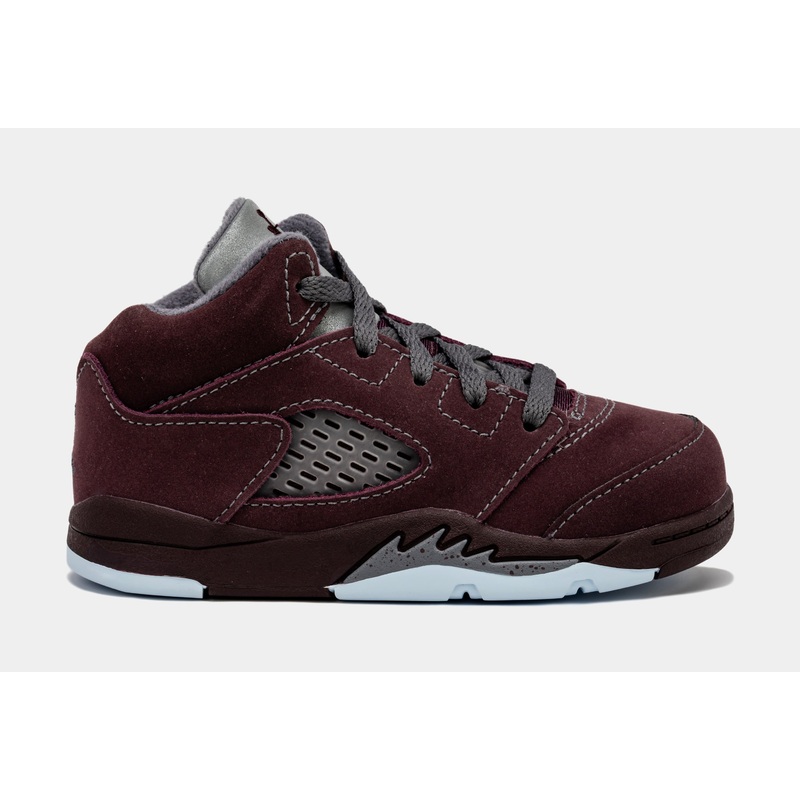 Air Jordan 5 Retro SE Burgundy Infant Toddler Lifestyle Shoes (Burgundy)