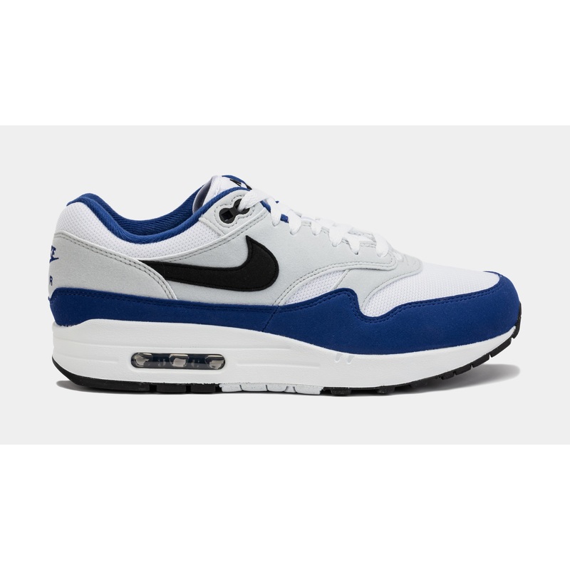 Air Max 1 Deep Royal Blue Mens Running Shoes (White/Blue)
