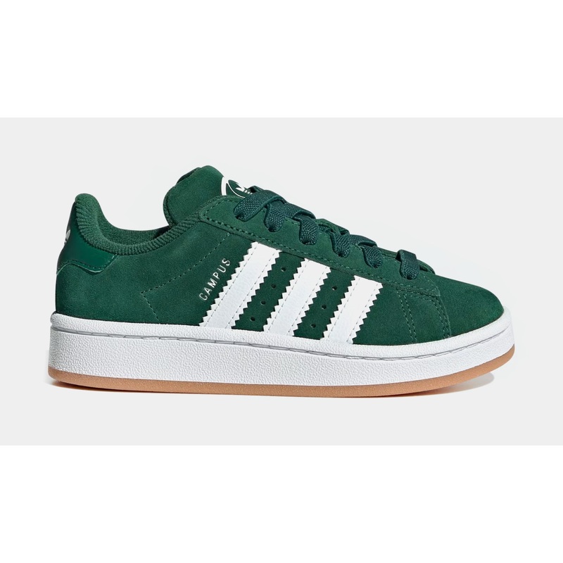 Campus 00s Preschool Lifestyle Shoes (Dark Green/Cloud White/Gum)