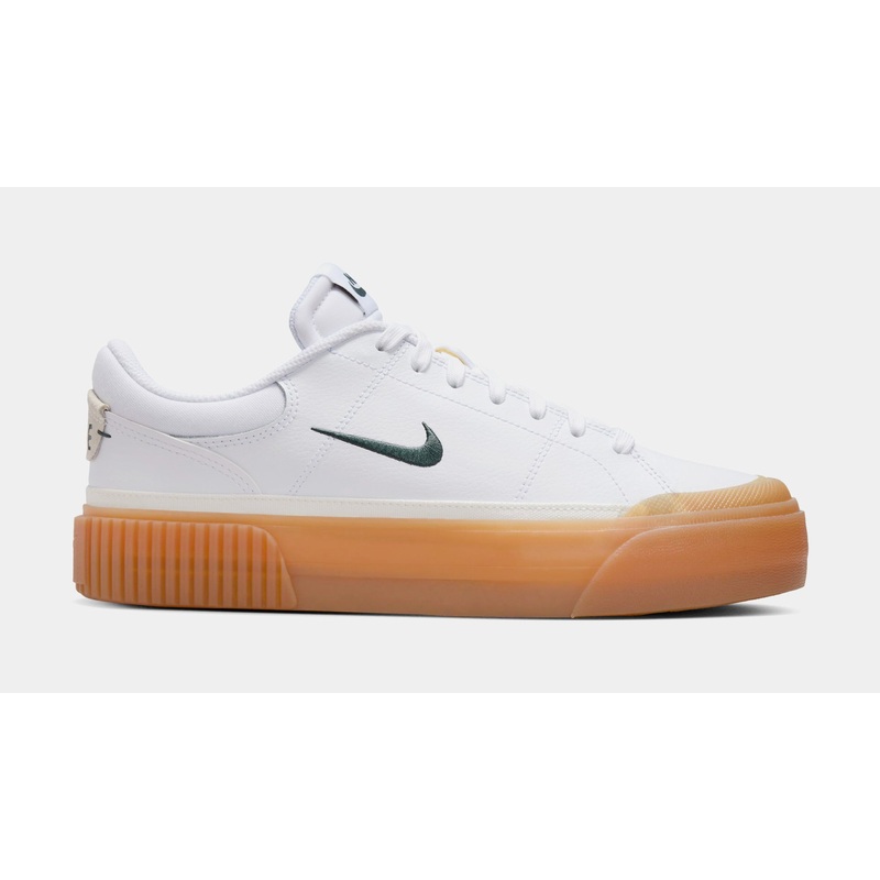 Court Legacy Lift Womens Lifestyle Shoes (White/Gum Yellow/Sail/Vintage Green)