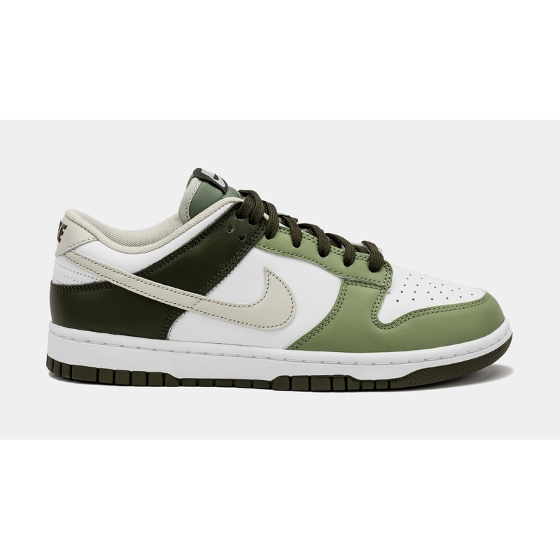 Dunk Low Oil Green Mens Lifestyle Shoes (Light Bone/Oil Green) Free Shipping