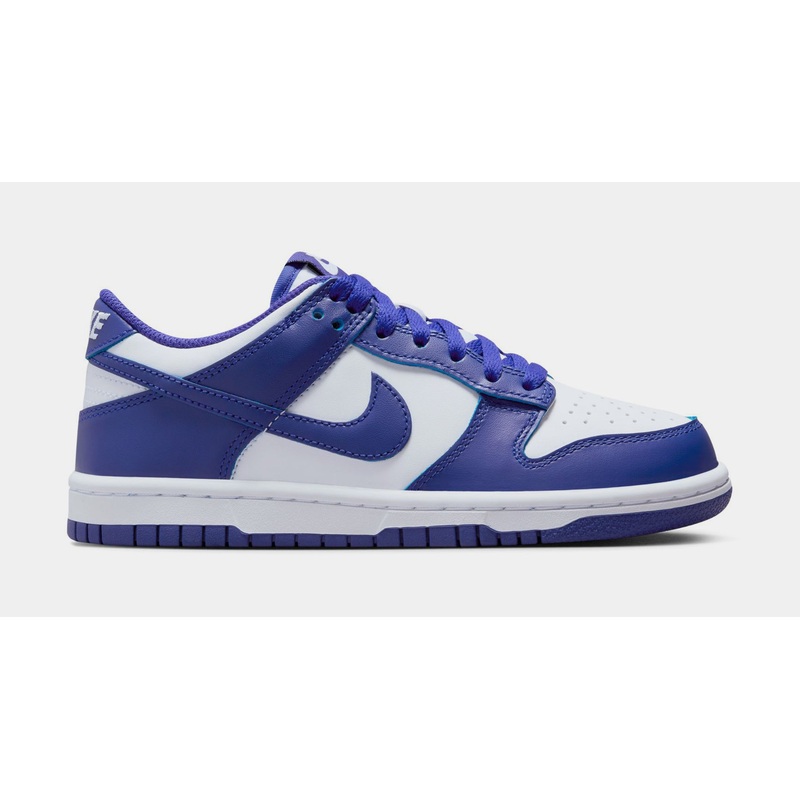Dunk Low Retro Grade School Lifestyle Shoes (White/University Red/Concord)