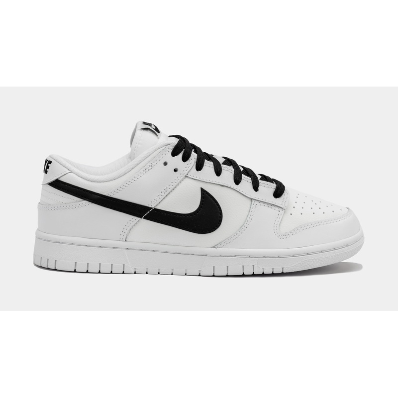 Dunk Low White Black Mens Lifestyle Shoes (White/Black) Free Shipping