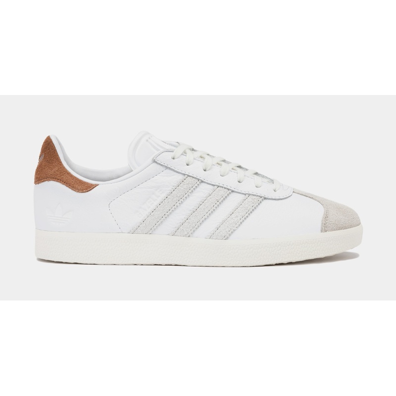 Exclusive Gazelle Mens Lifestyle Shoes (White/Brown)