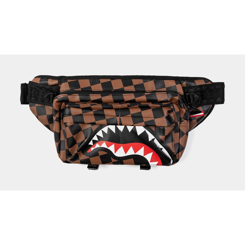 Hangover Cargo Crossbody Mens Bag (Black/Brown)