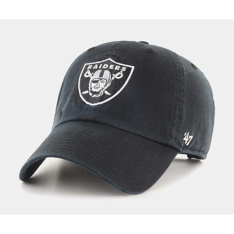 Las Vegas Raiders Clean Up Mens Hat (Black/White)