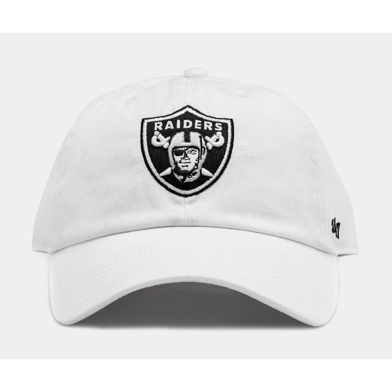 Las Vegas Raiders Clean Up Mens Hat (White)