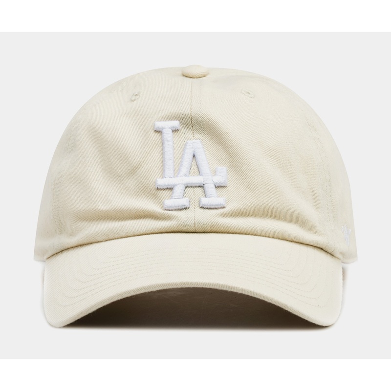 Los Angeles Dodgers Clean Up Mens Hat (Beige/White)