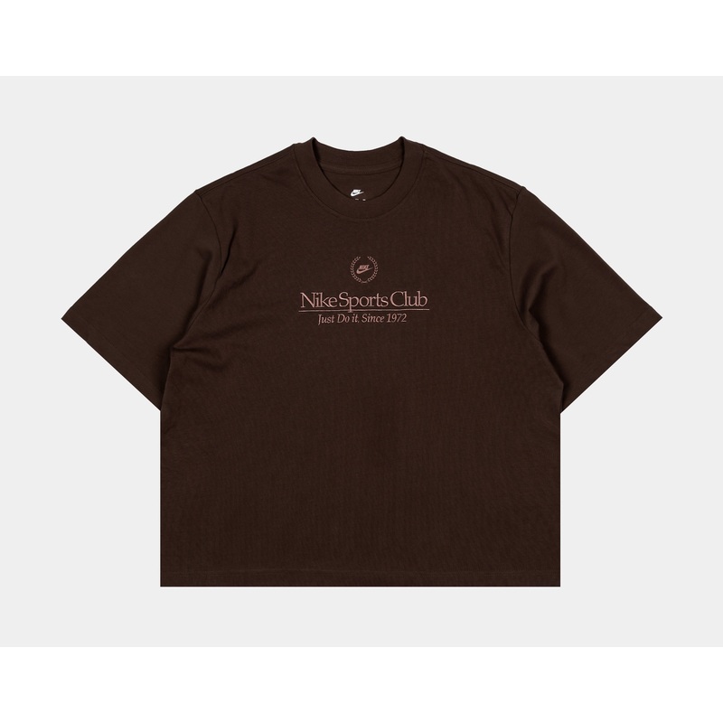 NSW Boxy Campus Womens Short Sleeve Shirt (Brown)