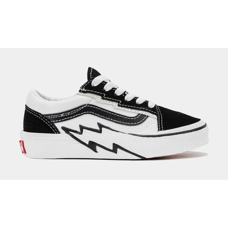 Old Skool Bolt 2-Tone Preschool Lifestyle Shoes (Black/White)