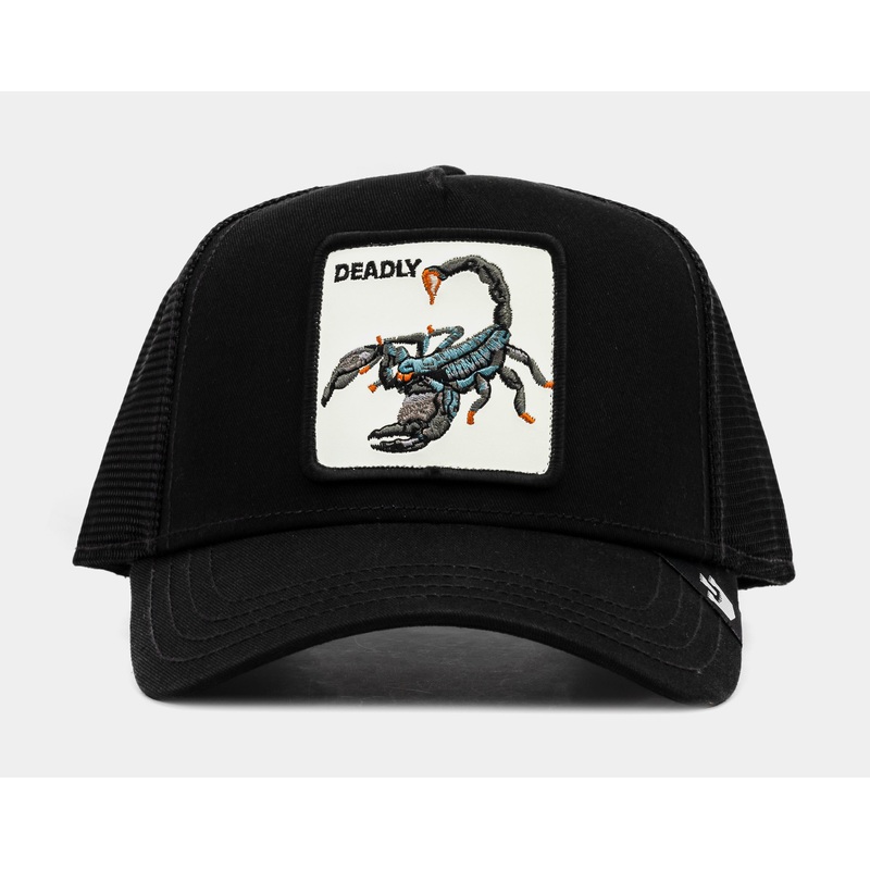 Premium Deadly Trucker Mens Hat (Black/White)