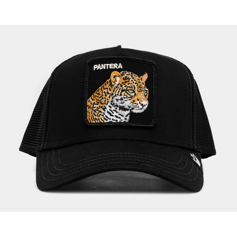 Premium Pantera Trucker Mens Hat (Black/Yellow)