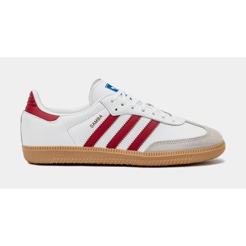 Samba OG Grade School Lifestyle Shoes (Cloud White/Collegiate Burgundy/Gum)