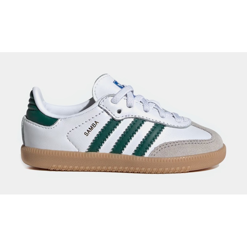Samba OG Infant Toddler Lifestyle Shoes (White/Green/Gum)