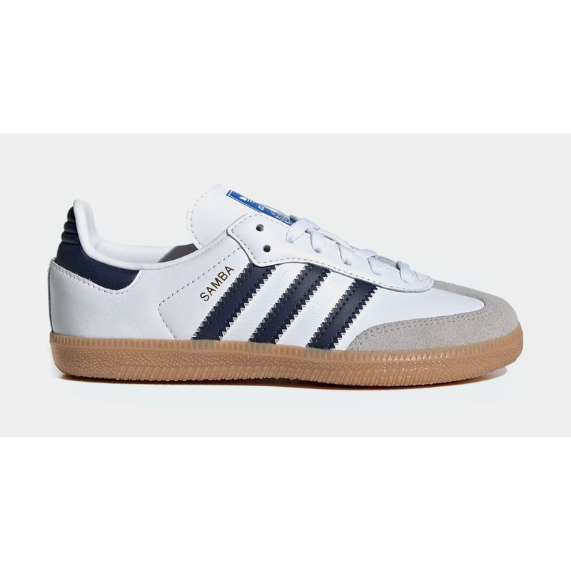 Samba OG Preschool Lifestyle Shoes (Cloud White/Night Indigo/Gum)