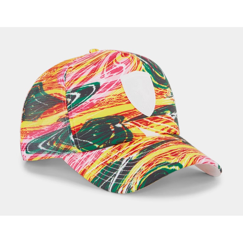 Scuderia Ferrari Race Crew Baseball Cap Mens Hat (Yellow/Red)