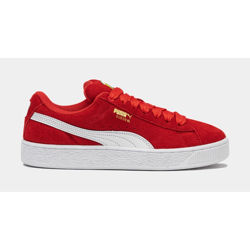 Scuderia Ferrari Suede XL Mens Lifestyle Shoes (Red/White)