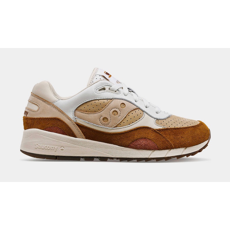 Shadow 6000 Mens Lifestyle Shoes (White/Brown)