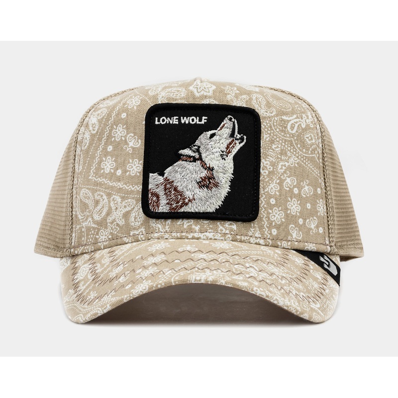 Sing O’ The Times Paisley Trucker Mens Hat (Beige/White)