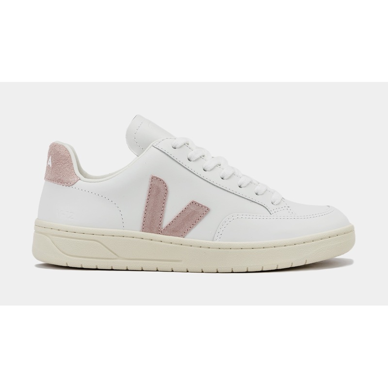 V-12 Leather Womens Lifestyle Shoes (White/Pink)