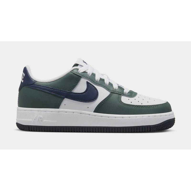 Air Force 1 Low Grade School Lifestyle Shoes (Vintage Green/White/Obsidian)