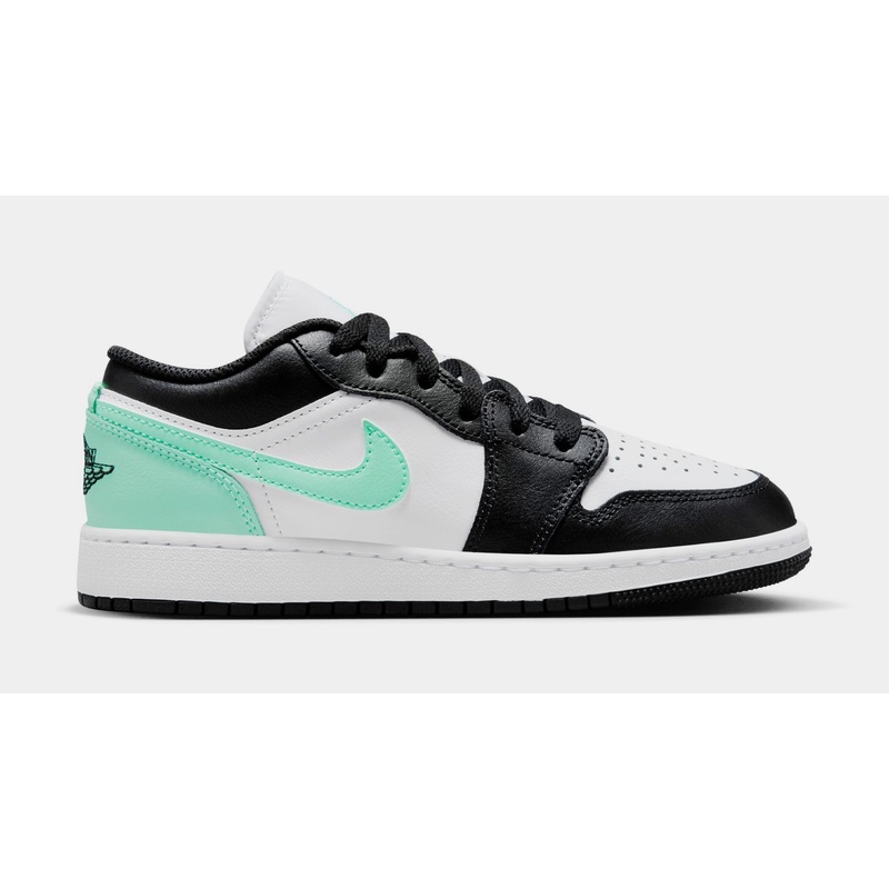 Air Jordan 1 Low Retro Glow Green Grade School Lifestyle Shoes (Glow Green/Black)