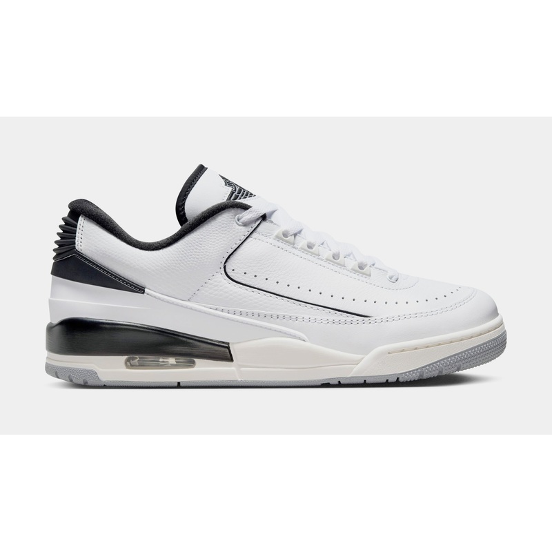 Air Jordan 2/3 Mens Basketball Shoes (White/Black/Sail/Cement Grey)
