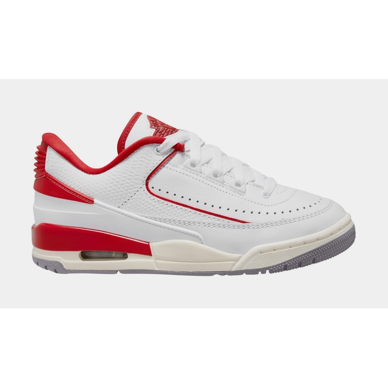 Air Jordan 2/3 Varsity Red Grade School Lifestyle Shoes (White/Red/Sail)