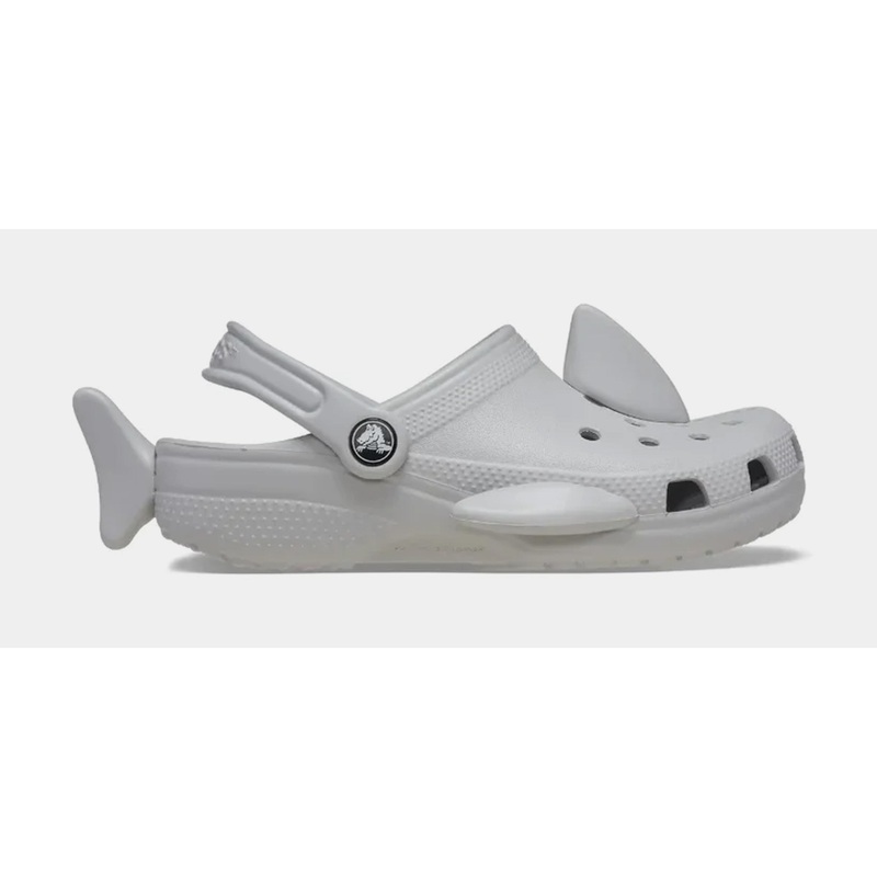 Classic Clog I am Sharky Infant Toddler Sandals (Grey)