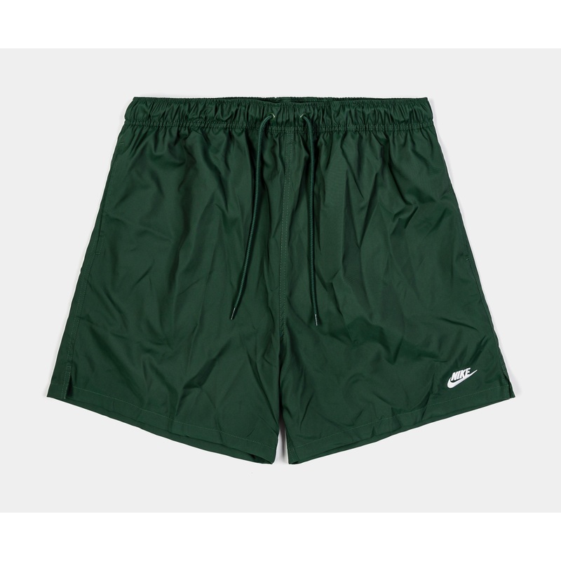 Club Flow Woven Mens Shorts (Green/White)