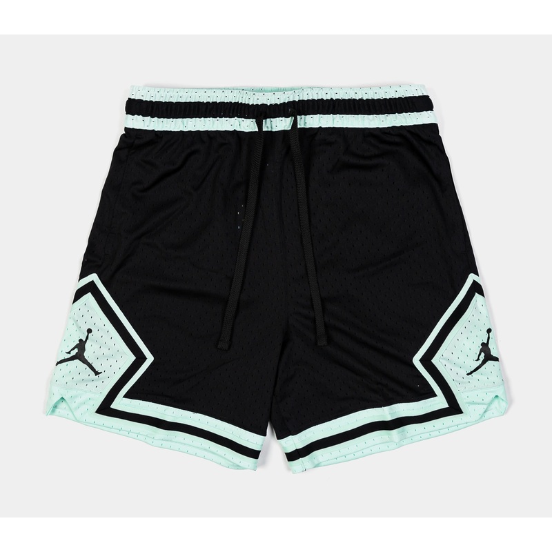 Diamond Dri-Fit Mens Shorts (Black/Green)