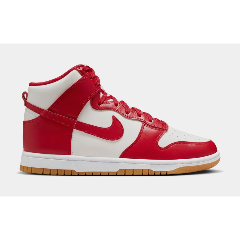 Dunk High Womens Lifestyle Shoes (Sail/Gym Red/Gum Light Brown/White)