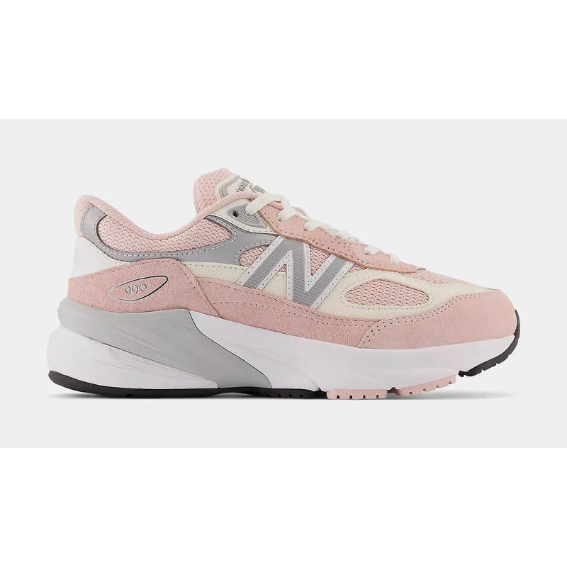 FuelCell 990v6 Grade School Running Shoes (Pink Haze/White)