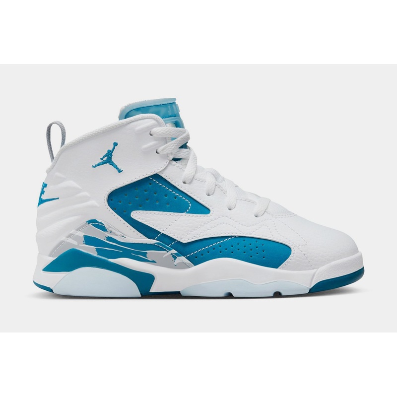 Jumpman MVP Preschool Lifestyle Shoes (White/Industrial Blue/Wolf Grey)