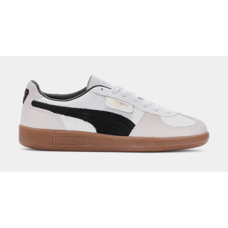 Palermo Leather Grade School Lifestyle Shoes (White/Vapor Gray/Gum)