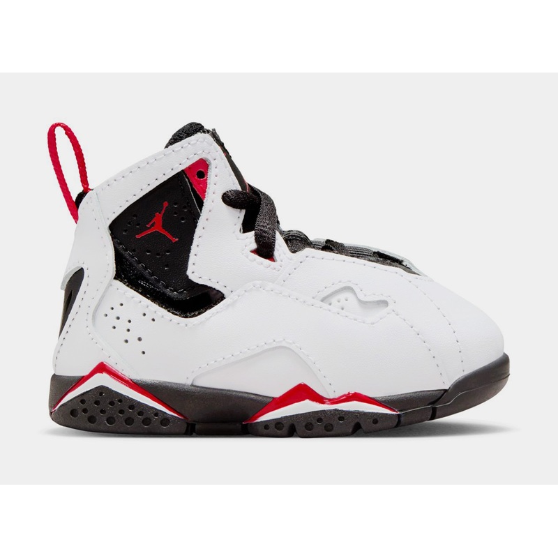 True Flight Infant Toddler Basketball Shoes (White/Varsity Red/Black)