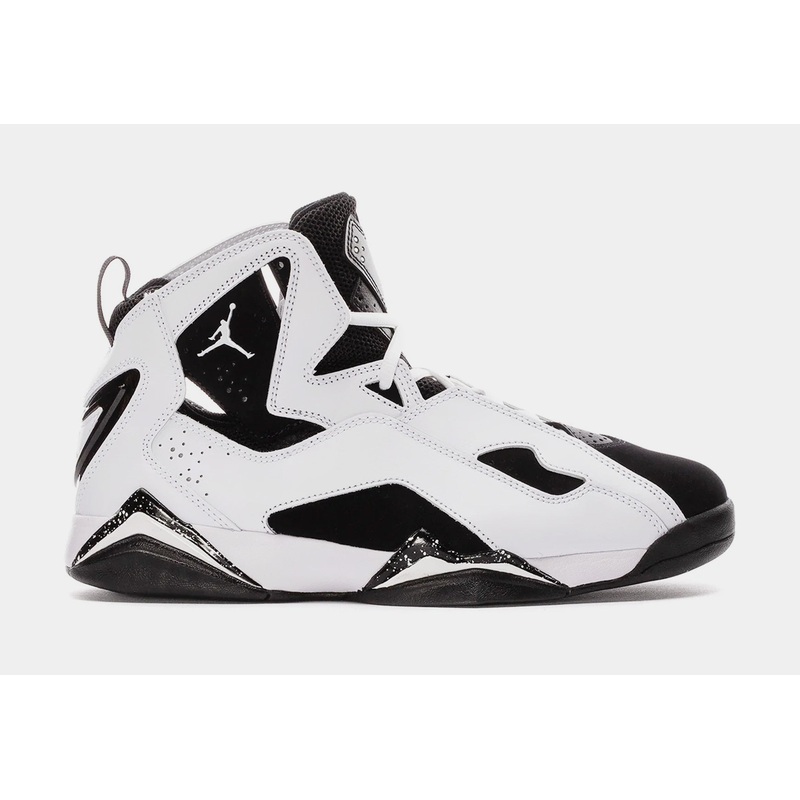 True Flight Mens Basketball Shoes (White/Black)