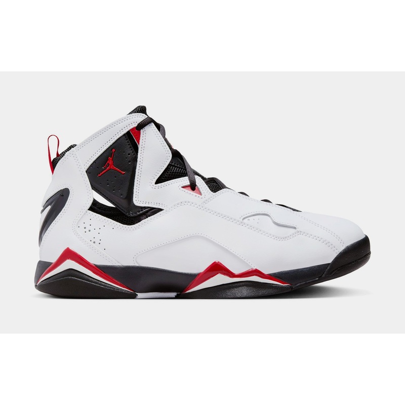 True Flight Mens Basketball Shoes (White/Varsity Red/Black)