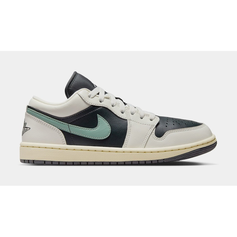 Air Jordan 1 Low Womens Lifestyle Shoes (Anthracite/Sail/Legend Sand/Jade Smoke)