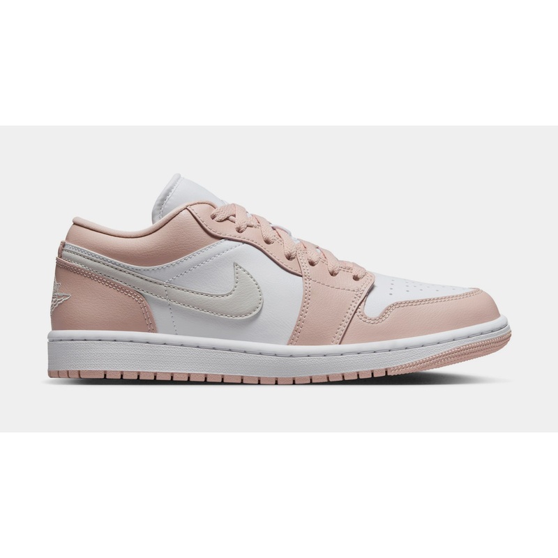 Air Jordan 1 Low Womens Lifestyle Shoes (White/Light Bone/Beige)
