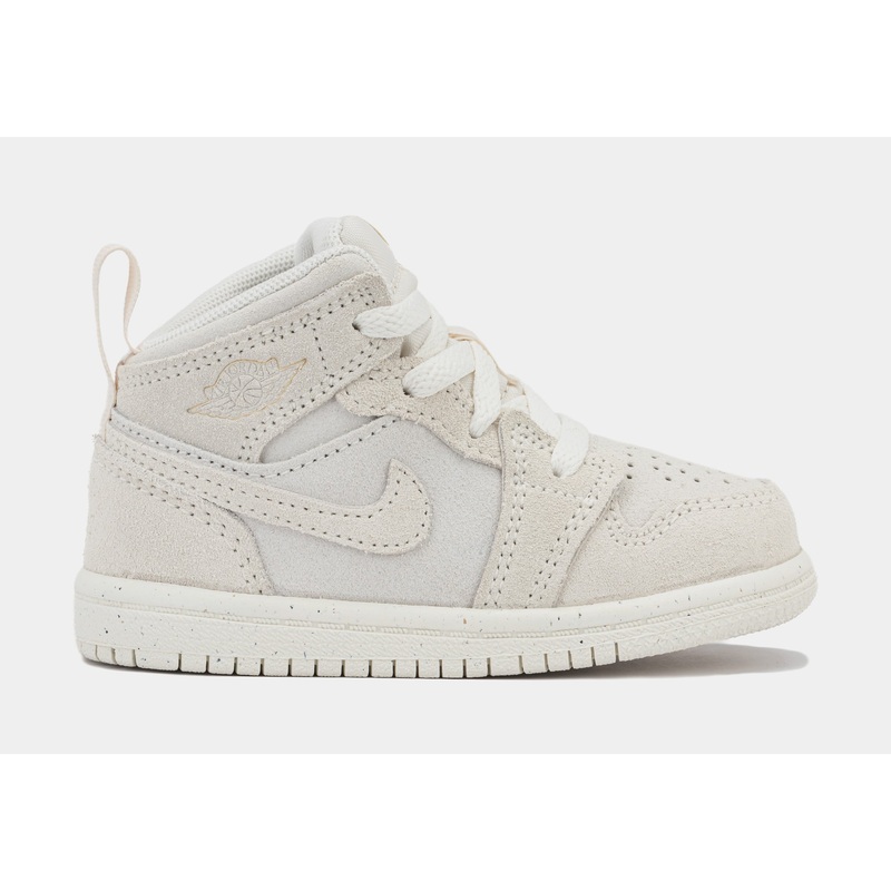 Air Jordan 1 Mid SE Craft Infant Toddler Lifestyle Shoes (Pale Ivory/Sail)