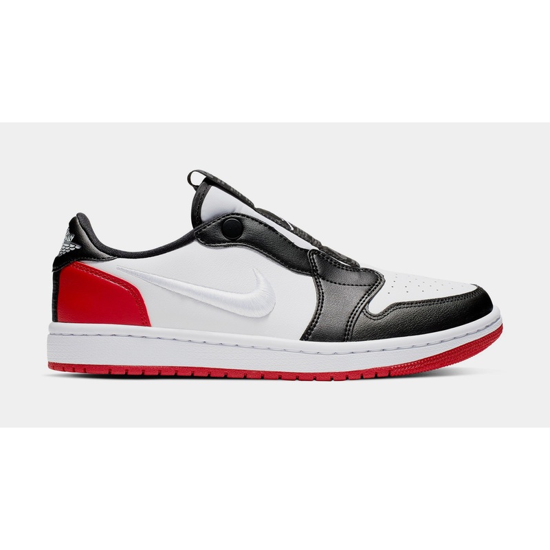 Air Jordan 1 Retro Low Slip Womens Lifestyle Shoes (White/Gym Red/Black)