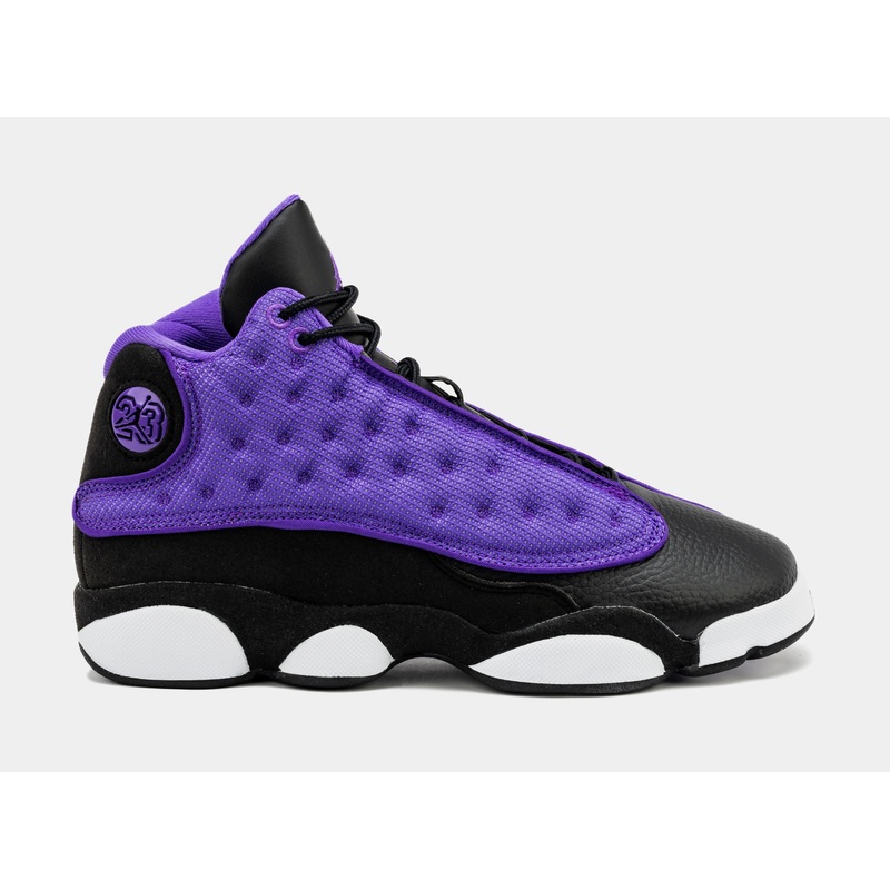 Air Jordan 13 Retro Purple Venom Grade School Lifestyle Shoes (Black/Purple)