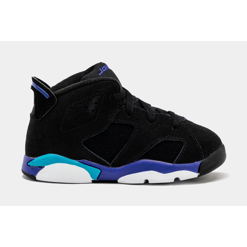 Air Jordan 6 Retro Aqua Infant Toddler Lifestyle Shoes (Black/Aquatone/Bright Concord)