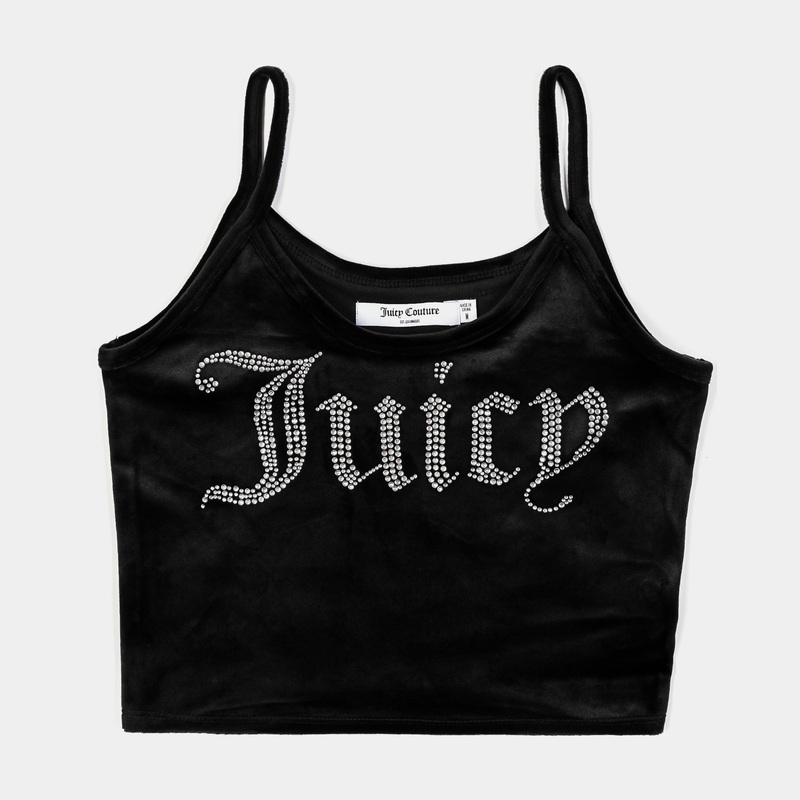 Big Bling Fitted Womens Tank Top (Black)